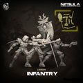 3D Printed Cast n Play Legion Infantry Nebula Origins 28mm 32mm D&D