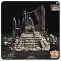 3D Printed Cast n Play Lost Throne The Lost Castle Terrain Set 28mm 32mm D&D