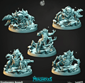 3D Printed Cast n Play Merghouls Crustaceans Assault 28mm 32mm D&D