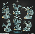 3D Printed Cast n Play Merghouls Deep Sea Valkyries 28mm 32mm D&D