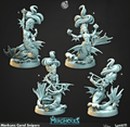 3D Printed Cast n Play Merghouls Merkyes Coral Snipers 28mm 32mm D&D
