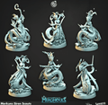 3D Printed Cast n Play Merghouls Merkyes Siren Scouts 28mm 32mm D&D