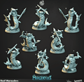 3D Printed Cast n Play Merghouls Reef Marauders 28mm 32mm D&D