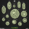 3D Printed Cast n Play Mire Bases Mire Volktoads Set 28mm 32mm D&D
