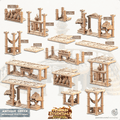 3D Printed Cast n Play Modular Platforms Antique Greek Set 28mm 32mm D&D