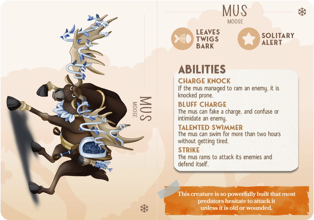 3D Printed Cast n Play Mus - The Moose Companions 28mm 32mm D&D
