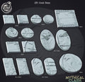 3D Printed Cast n Play Mythical Clash - Greek Bases Set 28mm 32mm D&D