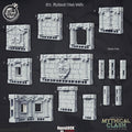 3D Printed Cast n Play Mythical Clash - Mythical Clash Walls 28mm 32mm D&D