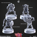 3D Printed Cast n Play Necromancy Minions 28mm 32mm D&D