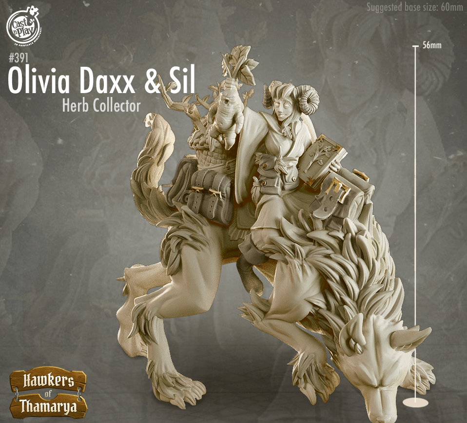 3D Printed Cast n Play Olivia Daxx and Sil Hawkers of Thamarya 28mm 32mm D&D