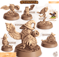 3D Printed Cast n Play Ou - Owl Companions 28mm 32mm D&D