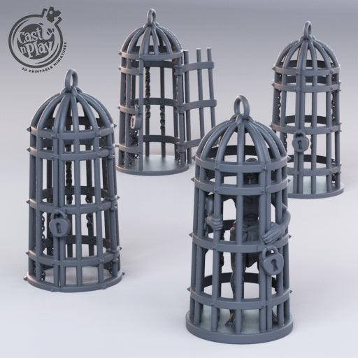 3D Printed Cast n Play Prisioner Cages 28mm 32mm D&D