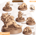 3D Printed Cast n Play Rakoun - Racoon Companions 28mm 32mm D&D