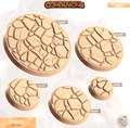 3D Printed Cast n Play Rocks Bases Companion's Bases - Master Pack Companions 28mm 32mm D&D