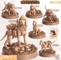3D Printed Cast n Play Sabus - The Bloodhound Companions 28mm 32mm D&D