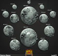 3D Printed Cast n Play Saurus Bases Saurus Rovers Set 28mm 32mm D&D