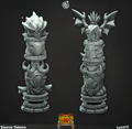 3D Printed Cast n Play Saurus Totems Saurus Rovers Set 28mm 32mm D&D