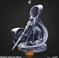 3D Printed Cast n Play Shaspen, Enigmatic Pilgrim Sorcerers Council 28mm 32mm D&D