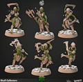 3D Printed Cast n Play Skull Collectors Iron Skull Orcs 28mm 32mm D&D
