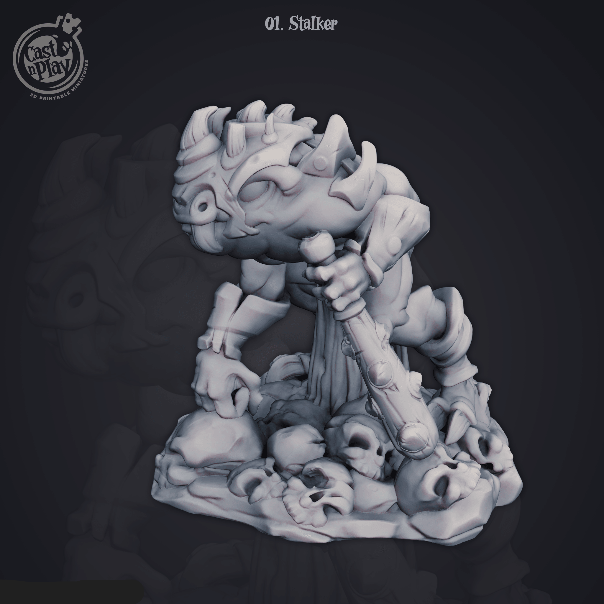 3D Printed Cast n Play Stalker 28mm 32mm D&D