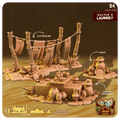 3D Printed Cast n Play Sultans Laundry Desert Winds Terrain Set 28mm 32mm D&D