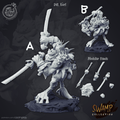 3D Printed Cast n Play Swamp Collection - Korl 28mm 32mm D&D