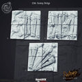 3D Printed Cast n Play Swamp Collection - Swamp Bridge 28mm 32mm D&D