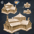 3D Printed Cast n Play Temple Kingdom Of Thamarya 28mm 32mm D&D