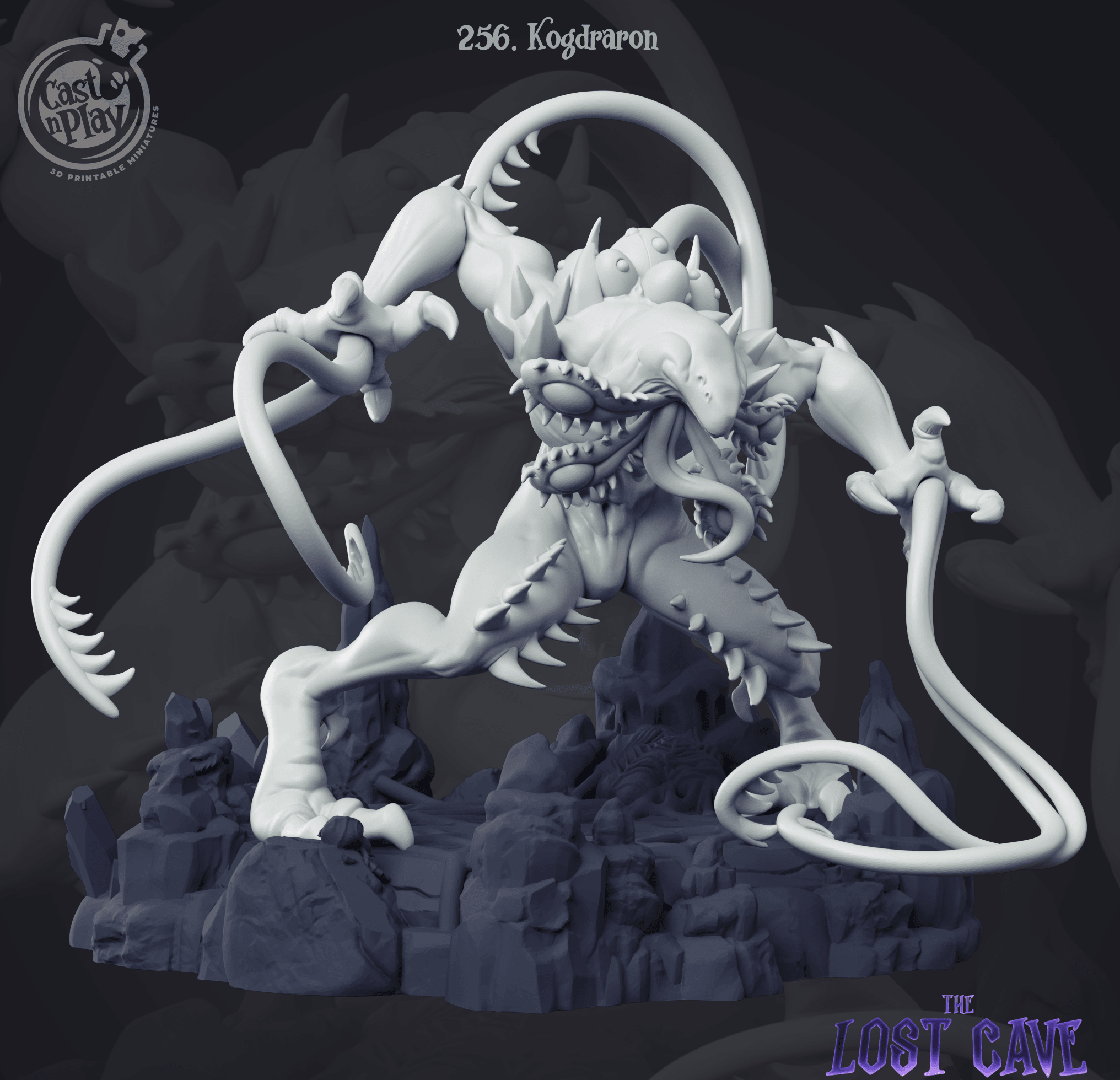 3D Printed Cast n Play The Lost Cave - Kogdraron 28mm 32mm D&D