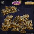 3D Printed Cast n Play Treasure Cave Structure Set 28mm 32mm D&D