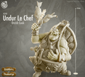 3D Printed Cast n Play Undur Le Chef 28mm 32mm D&D