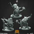 3D Printed Cast n Play Unega Justiciars Saurus Rovers Set 28mm 32mm D&D