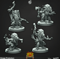 3D Printed Cast n Play Unega Protectors Saurus Rovers Set 28mm 32mm D&D
