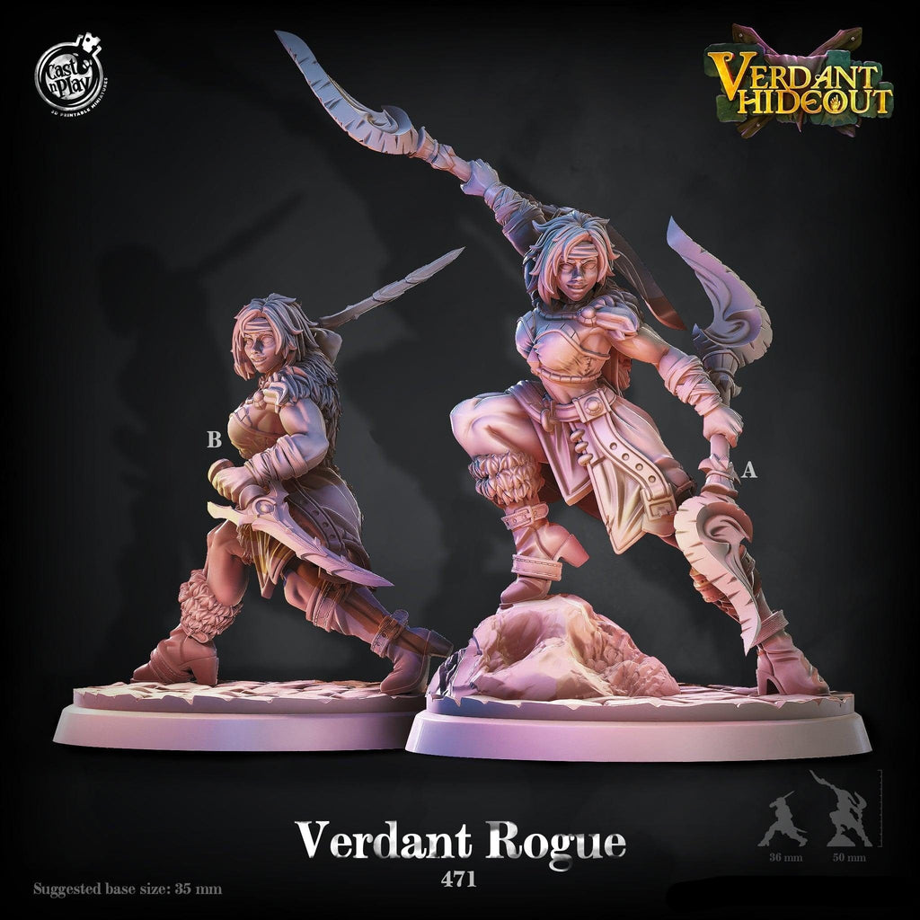 3D Printed Cast n Play Verdant Rogue Verdant Hideout 28mm 32mm D&D