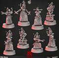 3D Printed Cast n Play Vile Nuns Church of Wrath 28mm 32mm D&D