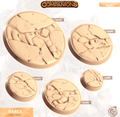 3D Printed Cast n Play Volcano Bases Companion's Bases - Master Pack Companions 28mm 32mm D&D
