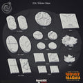 3D Printed Cast n Play Volcano Bases Set 28mm 32mm D&D