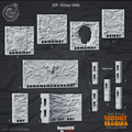 3D Printed Cast n Play Volcano Walls Mount Magma 28mm 32mm D&D