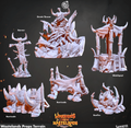 3D Printed Cast n Play Wastelands Terrain Warriors of the Wastelands 28mm 32mm D&D