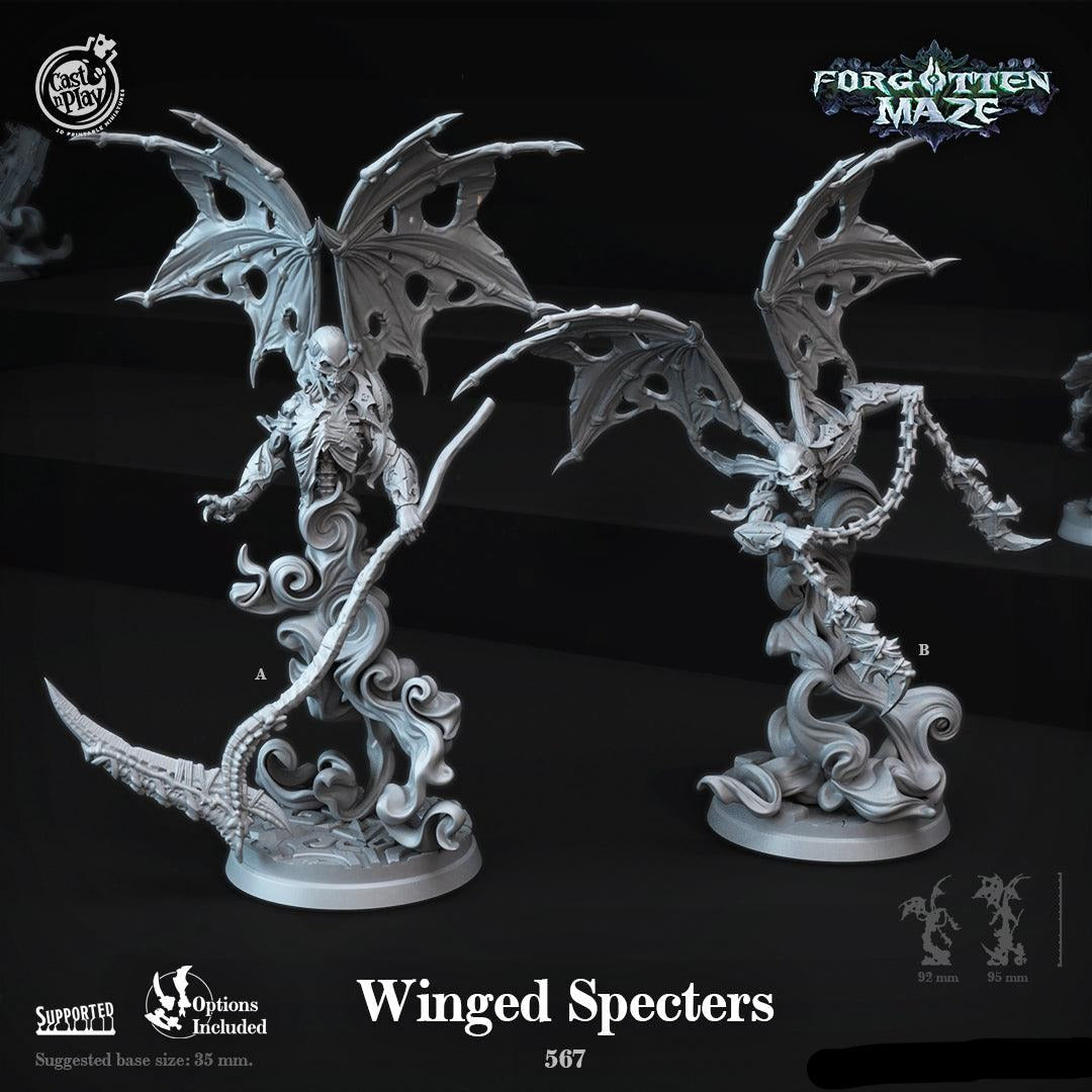3D Printed Cast n Play Winged Specters Forgotten Maze 28mm 32mm D&D