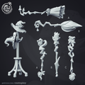 3D Printed Cast n Play Wizard Props Wizard's Guild Set 28mm 32mm D&D