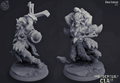 3D Printed Cast n Play Woodenhorn Clan - Unnu Ironscar 28mm 32mm D&D