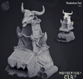 3D Printed Cast n Play Woodenhorn Clan - Woodenhorn Tents 28mm 32mm D&D