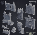 3D Printed Cast n Play Woodenhorn Clan - Woodenhorn Walls 28mm 32mm D&D