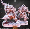 3D Printed Cast n Play Yar Beast Hunter Orc Warriors of the Wastelands 28mm 32mm D&D