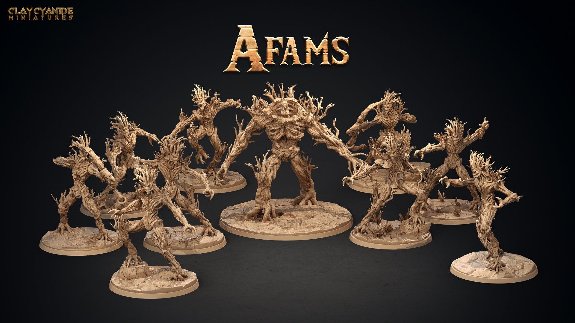 3D Printed Clay Cyanide Afams Treefolk Treant Factions Ragnarok D&D