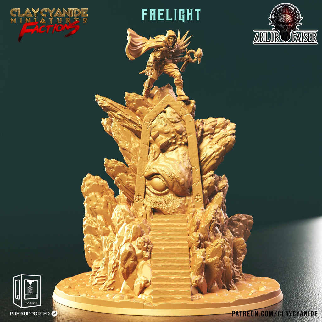 3D Printed Clay Cyanide Ahlir Faiser Factions Ragnarok D&D