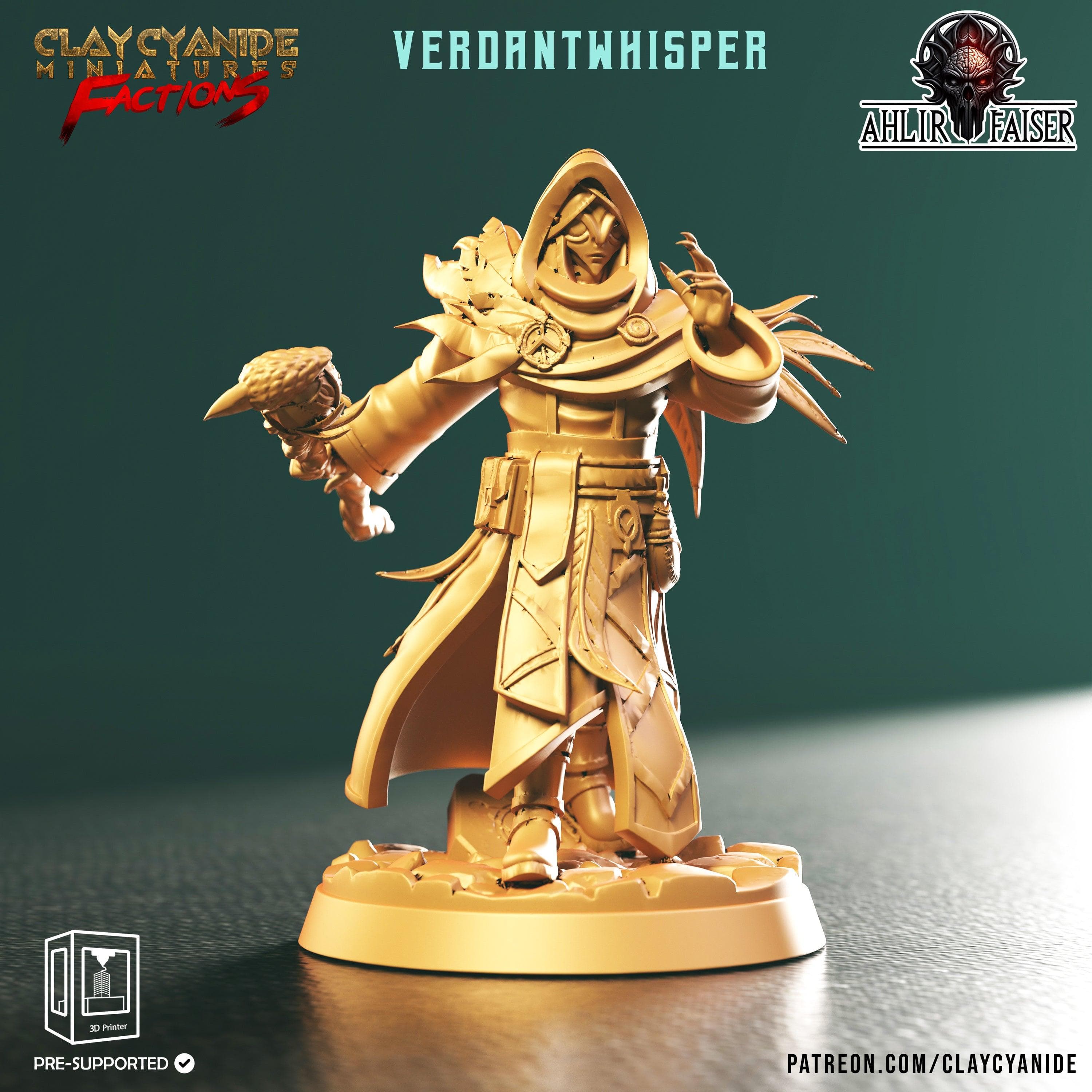 3D Printed Clay Cyanide Ahlir Faiser Factions Ragnarok D&D