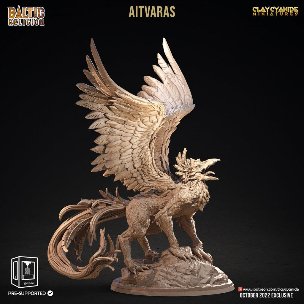 3D Printed Clay Cyanide Aitvaras Baltic Religion 28mm-32mm Ragnarok D&D