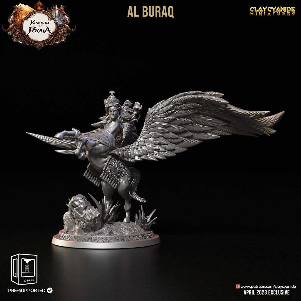 3D Printed Clay Cyanide Al Buraq Kingdom of Persia 28 32 mm D&D